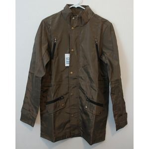 Young Living Ladies Lightweight Trent Coat Army Green Multi-Size NWT